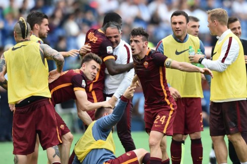 lazio--roma-florenzi nainggolan derossi el shaarawy rudiger