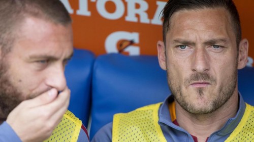 lazio-roma--totti de rossi