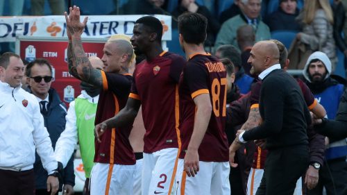 roma-napoli-spalletti nainggolan rudiger zukanovic gol esultanza