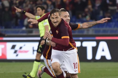 roma-torino-totti nainggolan gol esultanza