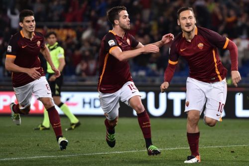 roma-torino-totti pjanic perotti gol esultanza