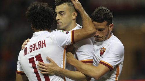 1milan-roma-el shaarawy salah florenzi gol esultanza