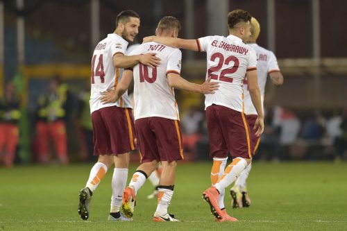 2genoa_roma_totti manolas el shaarawy gol esultanza