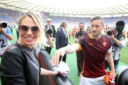 roma-chievo-totti ilary blasi