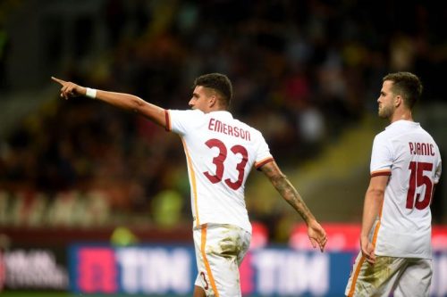 milan-roma-emerson palmieri pjanic gol esultanza