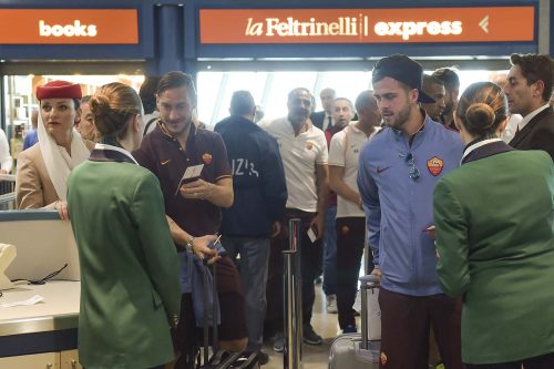partenza roma pjanic totti