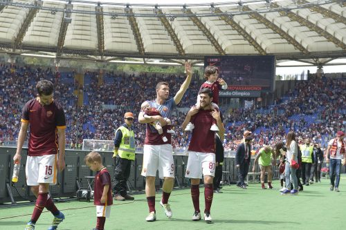 roma-chievo_festa-dzeko zukanovic pjanic