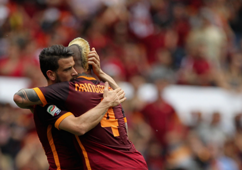 roma-chievo_florenzi nainggolan gol esultanza