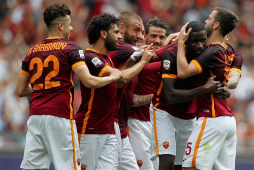 roma-chievo_rudiger pjanic de rossi florenzi salah el shaarawy gol esultanza