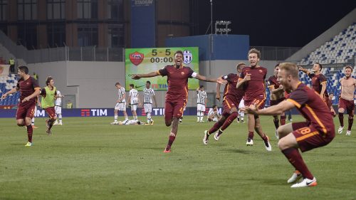 roma-juve_primavera_festa squadra esultanza capradossi de santis grossi