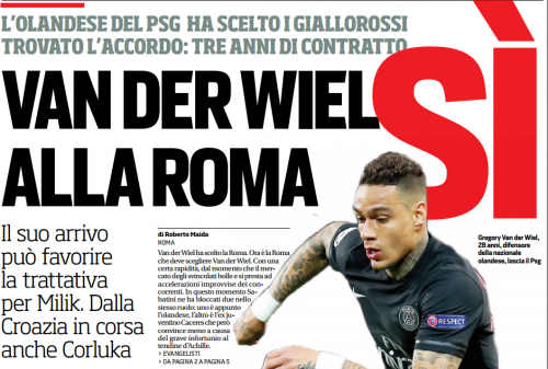 Roma, van der Wiel offerto al Barcellona Roma, van der Wiel offerto al Barcellona