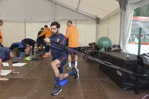allenamento-roma-palestra-pinzolo-salah