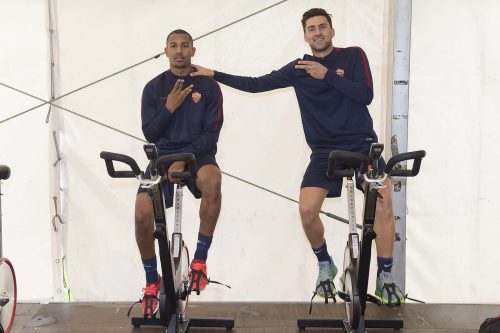 allenamento-roma-palestra-pinzolo-vainqueur zukanovic