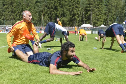 allenamento-roma-pinzolo-salah franceschi