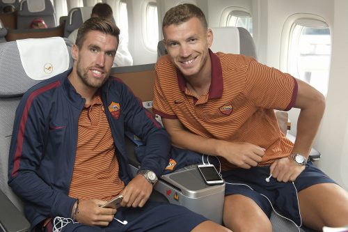 partenza-roma-aeroporto_dzeko strootman