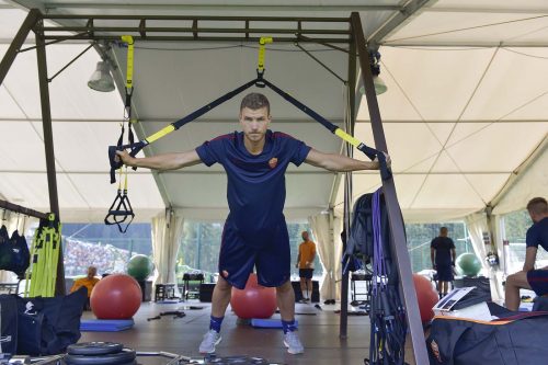 pinzolo-allenamento-roma-dzeko