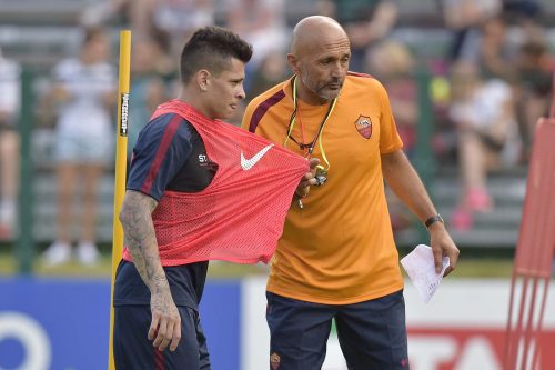 pinzolo-allenamento-roma-spalletti iturbe