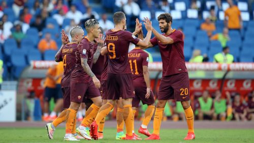 1roma-udinese-dzeko fazio paredes nainggolan salah gol esultanza
