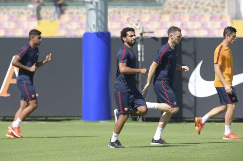 allenamento-roma-salah vermaelen emerson palmieri