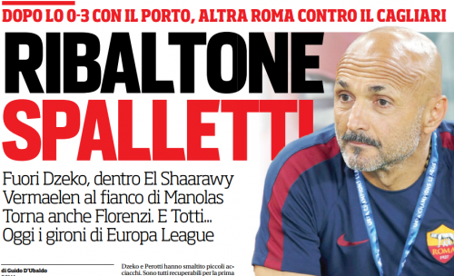 corriere dello sport prima pagina spalletti