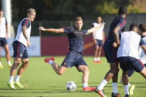allenamento roma dzeko
