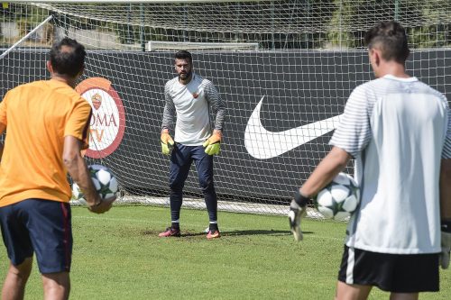 allenamento roma alisson