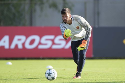 allenamento roma alisson
