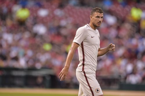 roma liverpool dzeko