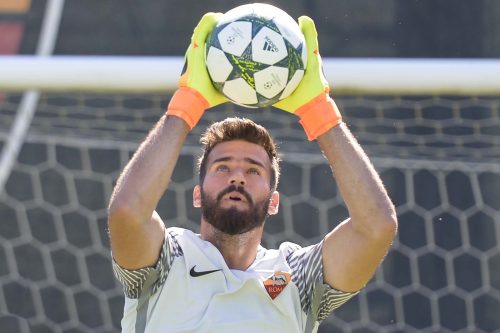 allenamento roma alisson