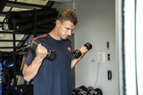 allenamento roma dzeko