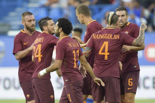 montreal roma esultnaza salah florenzi de rossi nainggolan
