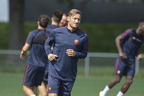 allenamento roma totti