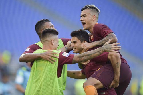 roma--udinese-perotti paredes iturbe juan jesus gol esultanza
