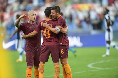 roma-udinese_nainggolan strootman perotti gol esultanza