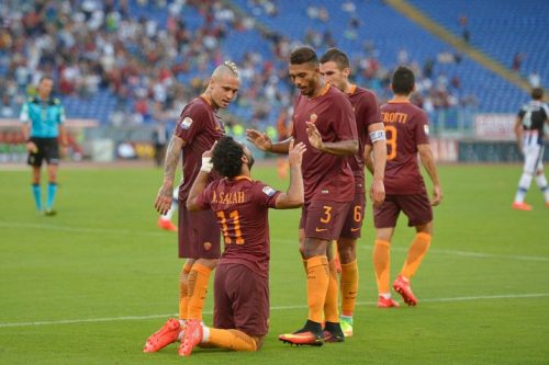 roma-udinese_salah strootman juan jesus nainggolan gol esultanza
