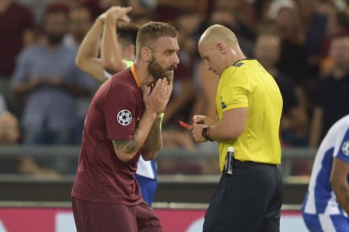 roma.porto-de rossi marciniak rosso espulsione