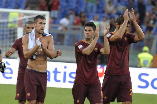 roma_udinese-strootman perotti fazio bruno peres esultanza