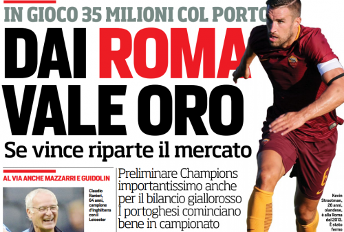 strootman roma corriere dello sport