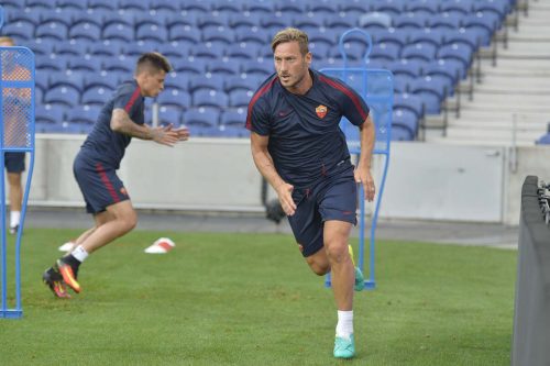 allenamento roma totti