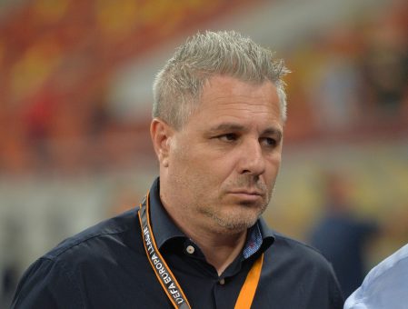 FC Astra Giurgiu's Coach Marius Sumudica