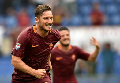 roma samp esultanza totti