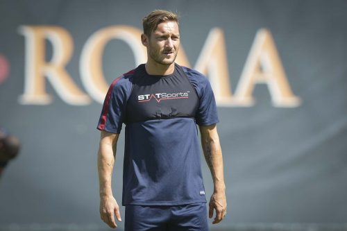 allenamento roma totti