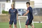 Allenamento Roma, tattica e palestra alla ripresa in vista della Samp. In gruppo Juan Jesus, individuale per Perotti Allenamento Roma, tattica e palestra alla ripresa in vista della Samp. In gruppo Juan Jesus, individuale per Perotti
