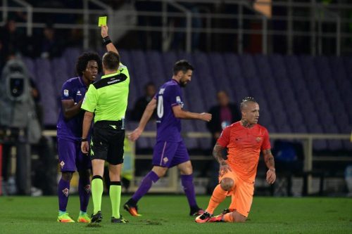 Fiorentina - Roma-nainggolan rizzoli carlos sanchez