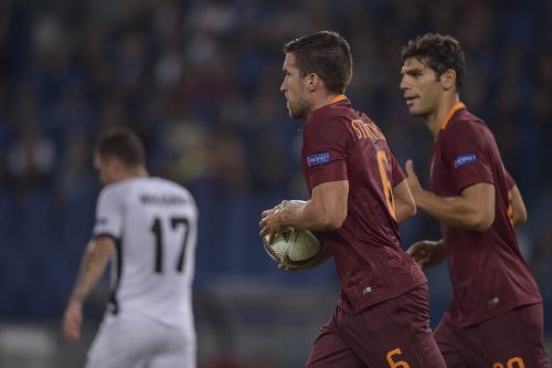 roma-astra-giurgiu-strootman-fazio-gol-esultanza