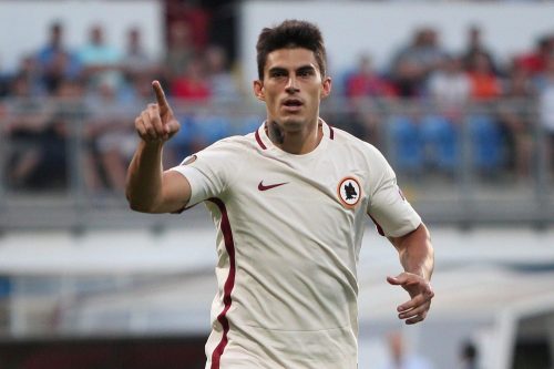 viktoria-plzen-roma-perotti-9-gol-esultanza