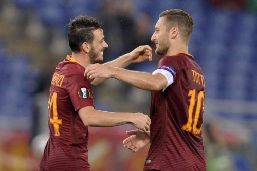 2-roma-austria-vienna-totti-florenzi-gol-esultanza