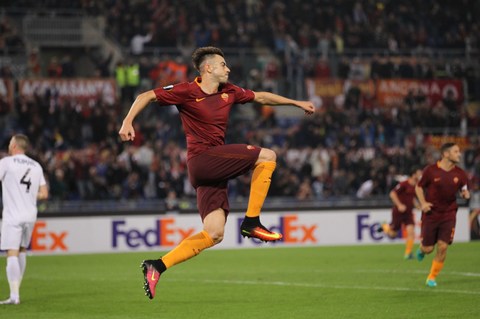 roma-austria vienna_el shaarawy gol esultanza