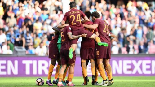 22-napoli-roma-florenzi-el-shaarawy-fazio-paredes-szczesny-esultanza