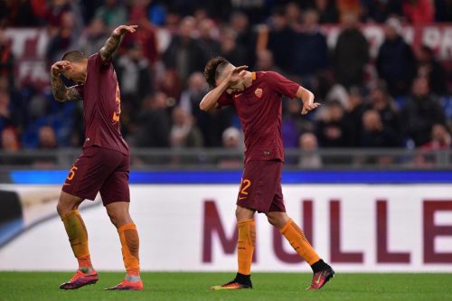 roma-palermo-paredes gol esultanza el shaarawy